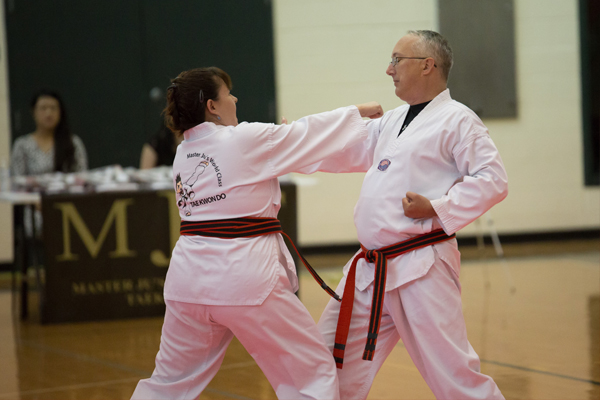 Adult martial arts Master Chongs tae kwon do